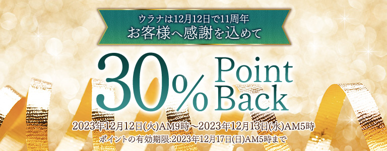 11周年30%キャンペーン