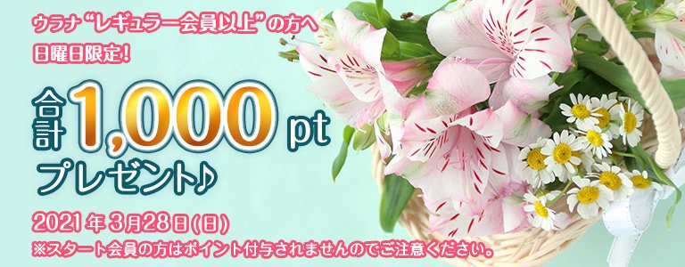 3月1000ptキャンペーン?