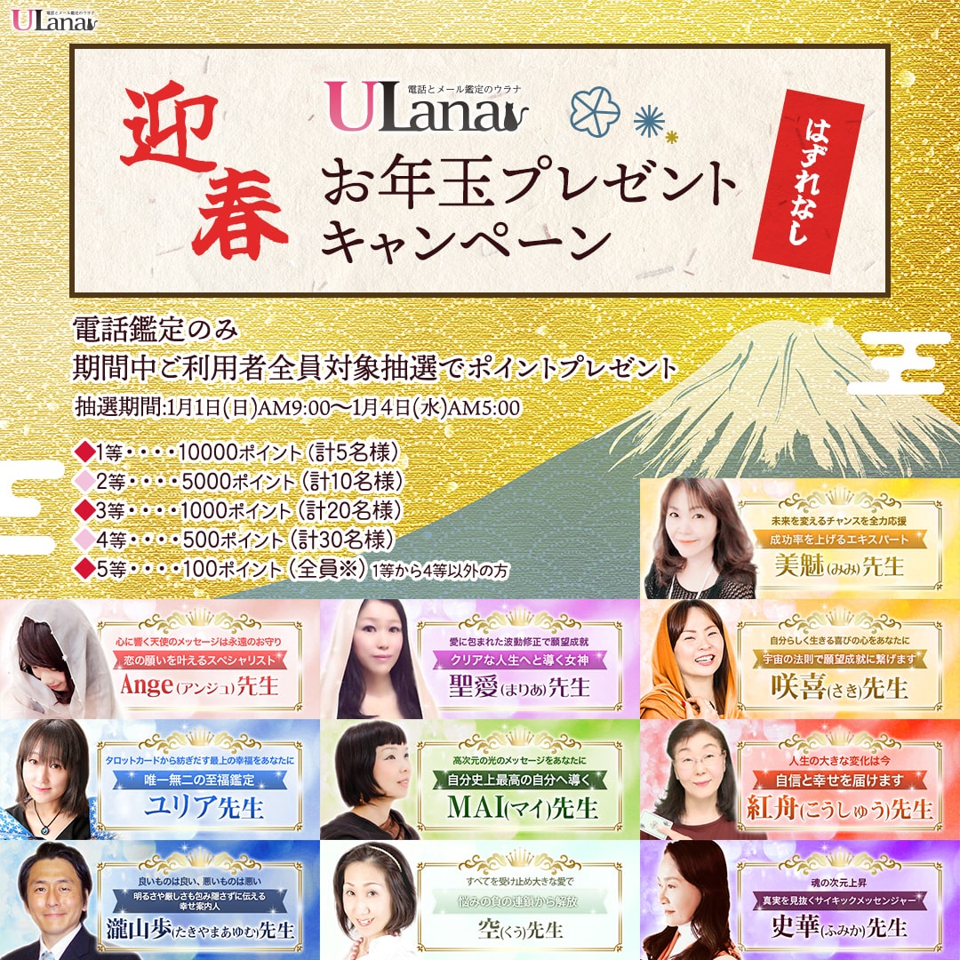 2023年ウラナお年玉キャンペーン